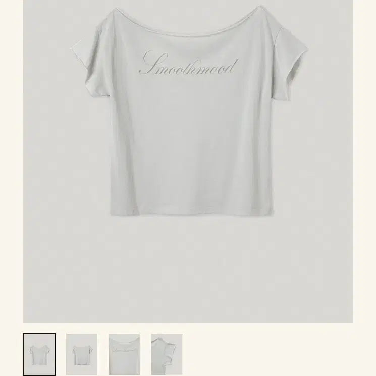 [BUNJANG] Smoothmood Lisz Off The Shoulder Tee Pale Gray / 스무드무드 오프숄더 티 판매합니다 !!! Lisz Off The Shoulder Tee Pale Gray