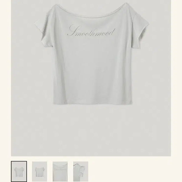 [BUNJANG] Smoothmood Lisz Off The Shoulder Tee Pale Gray / 스무드무드 오프숄더 티 판매합니다 !!! Lisz Off The Shoulder Tee Pale Gray
