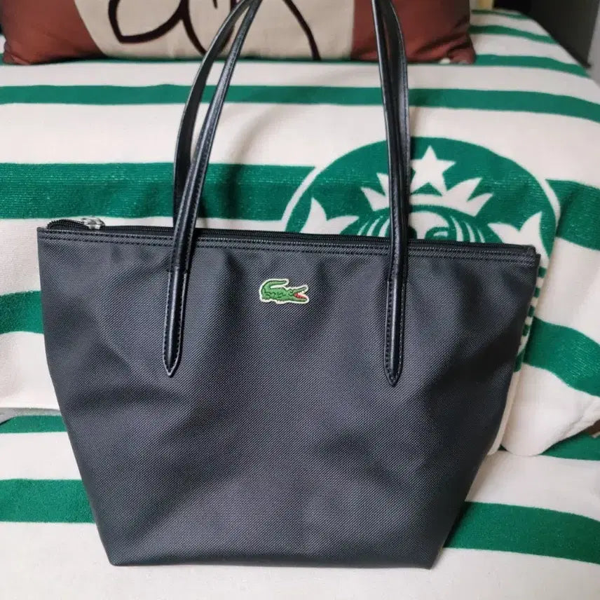 [BUNJANG] Lacoste Black Shopper Bag / 라코스테 블랙 쇼퍼백