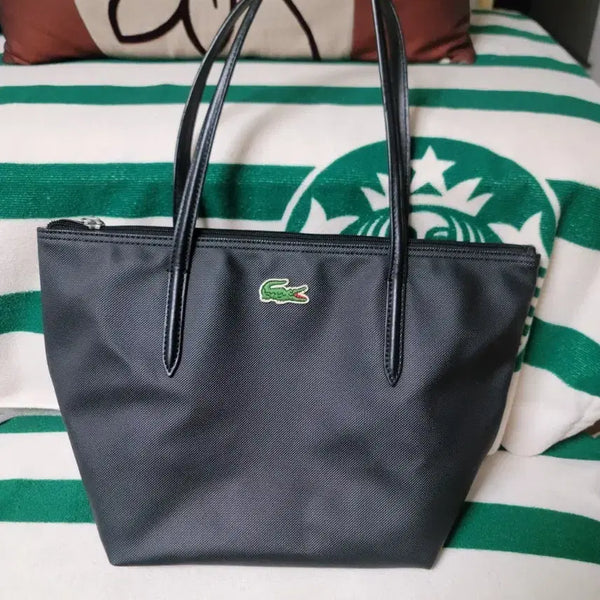 [BUNJANG] Lacoste Black Shopper Bag / 라코스테 블랙 쇼퍼백