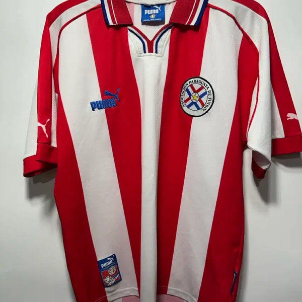 [BUNJANG] Puma Paraguay Old Football Jersey M / 푸마 파라과이 올드축구져지 M