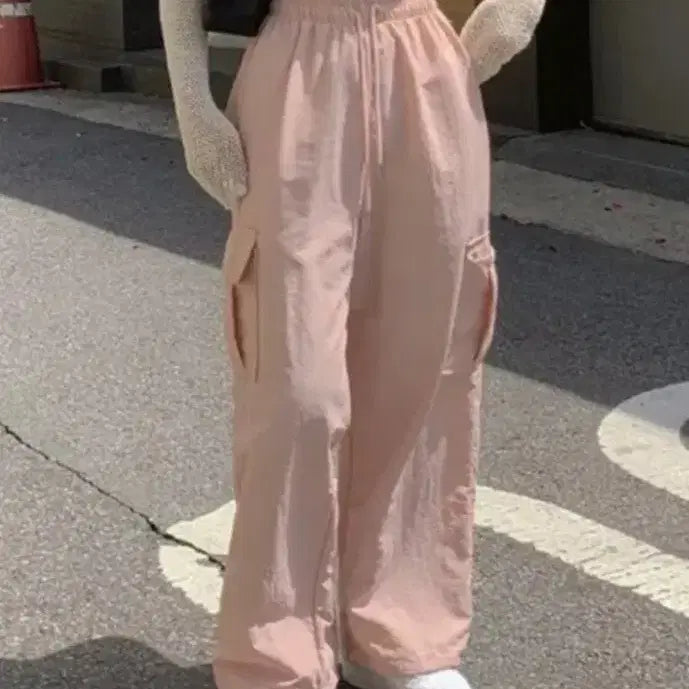 [BUNJANG] Cargo Wide Pants / 여름[바스락] 카고 와이드 팬츠 F