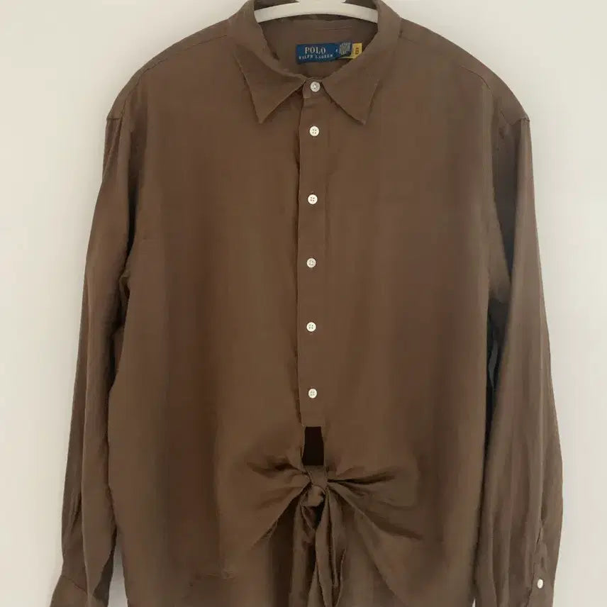 [BUNJANG] Polo Ralph Lauren Linen Shirt / 여성 폴로 랄프로렌 린넨 남방 셔츠