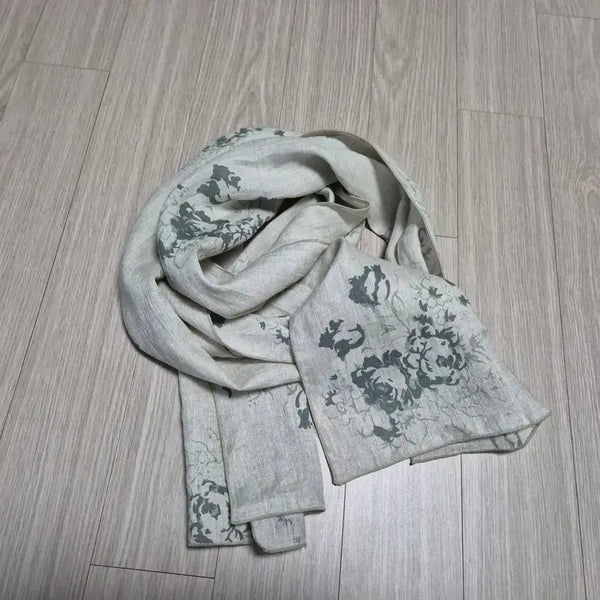 [BUNJANG] 100% Linen Luxury Scarf / 린넨100% 럭셔리 머플러