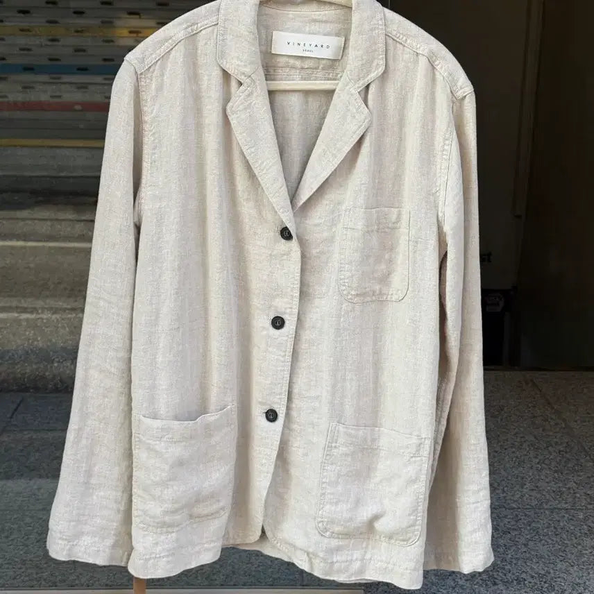 [BUNJANG] Vintage Seoul Linen Jacket / 빈야드 서울 리넨 자켓