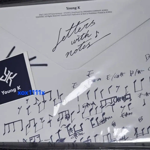 [BUNJANG] Young K Signed Official Album "Letters with notes" / 영케이 친필 싸인 앨범 영현 정규 1집 렛윗노 Letters with notes
