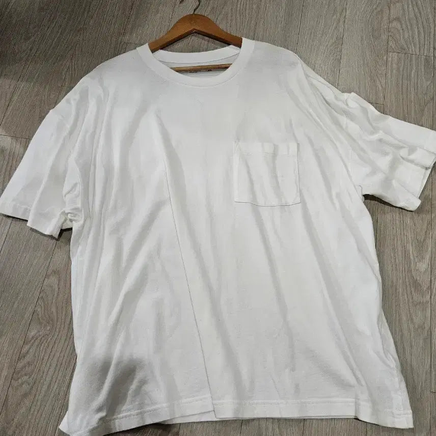 [BUNJANG] Abercrombie & Fitch Men's XL White Pocket T-Shirt / 아베크롬비 2XL 남성 반팔티셔츠 화이트 포켓