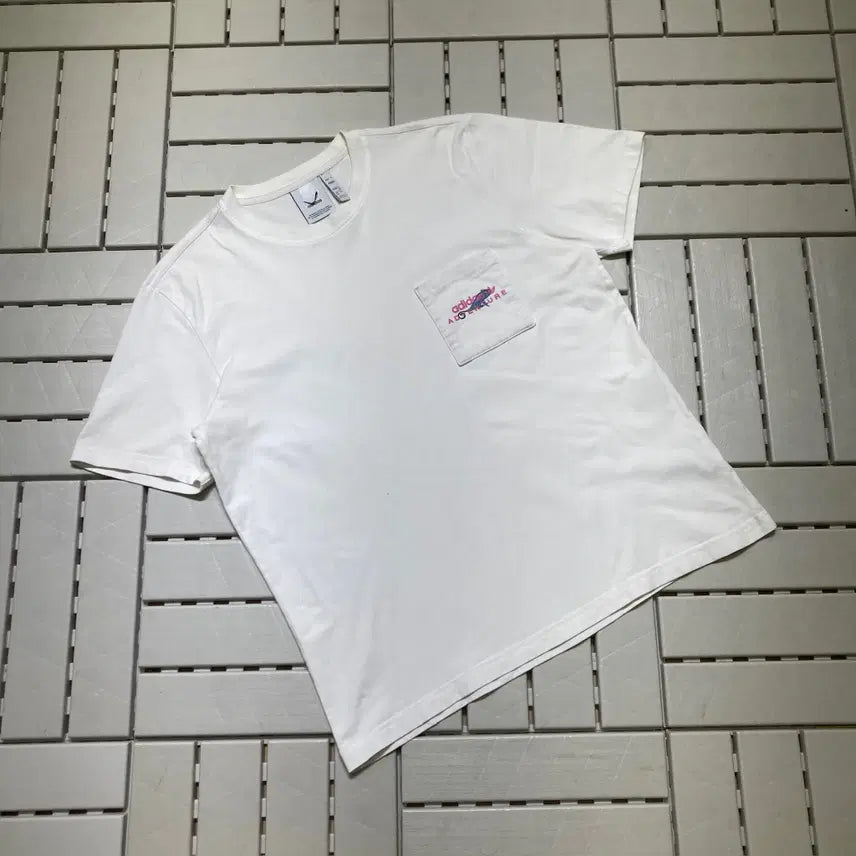[BUNJANG] Adidas Adventure Pocket T-Shirt White / [XXL]아디다스 어드벤쳐 포켓 반팔티 화이트 0770