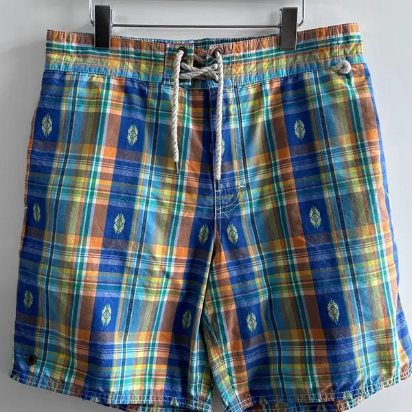 [BUNJANG] Polo Navajo Check Swim Pants / 폴로 나바호 체크 스윔 팬츠 (vap.66)