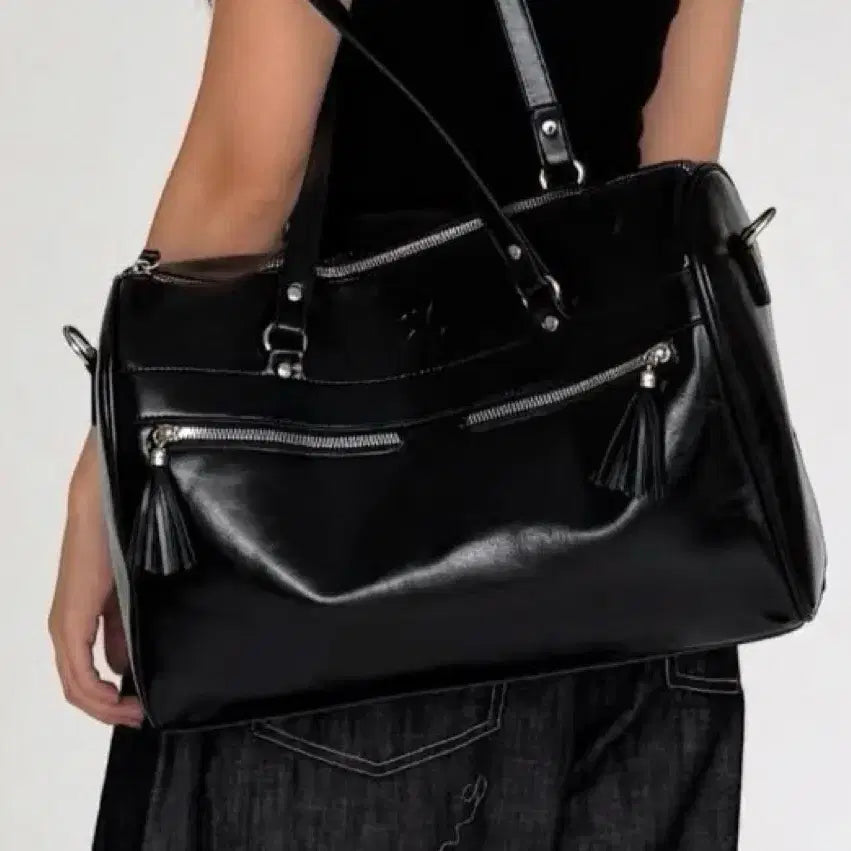[BUNJANG] Black Shoulder Bag / 블랙 숄더백