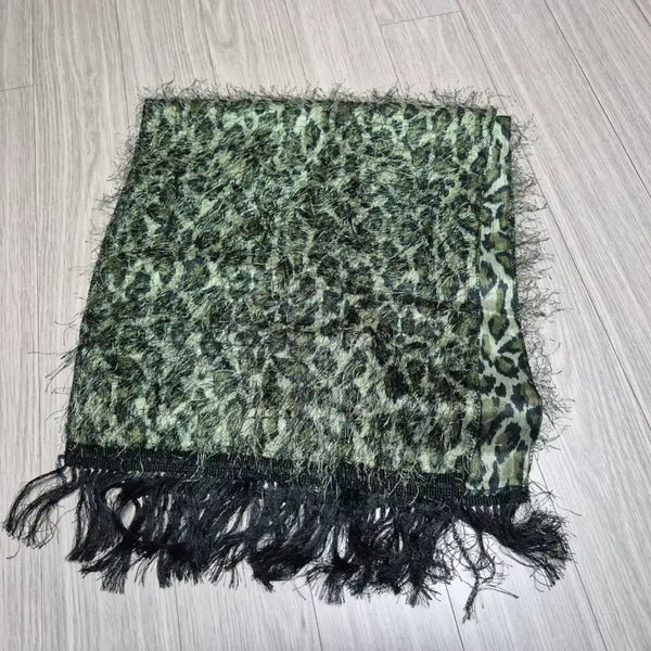 [BUNJANG] Luxury Leopard Print Scarf / 새제품 호피 럭셔리 머플러