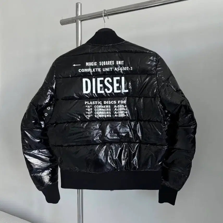 [BUNJANG] Diesel Glossy Bomber Jacket / [S] 디젤 유광 봄버