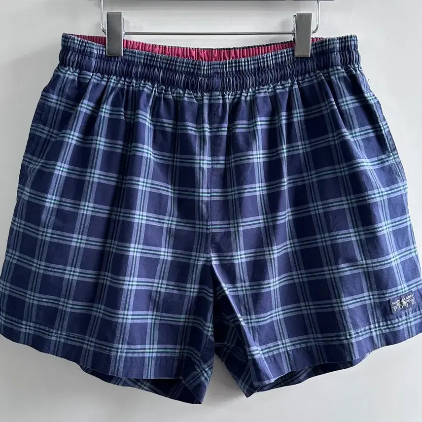 [BUNJANG] Polo Check Swim Pants / 폴로 체크 스윔 팬츠 (vap.91)