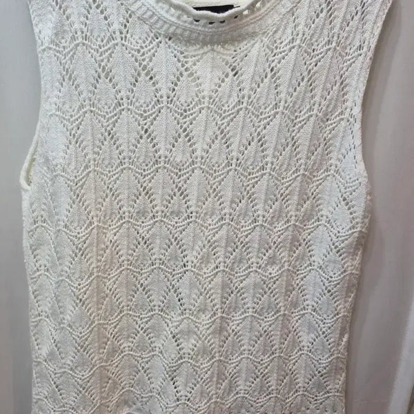 [BUNJANG] Miss Valley Knit Vest White / 니트 민소매 화이트