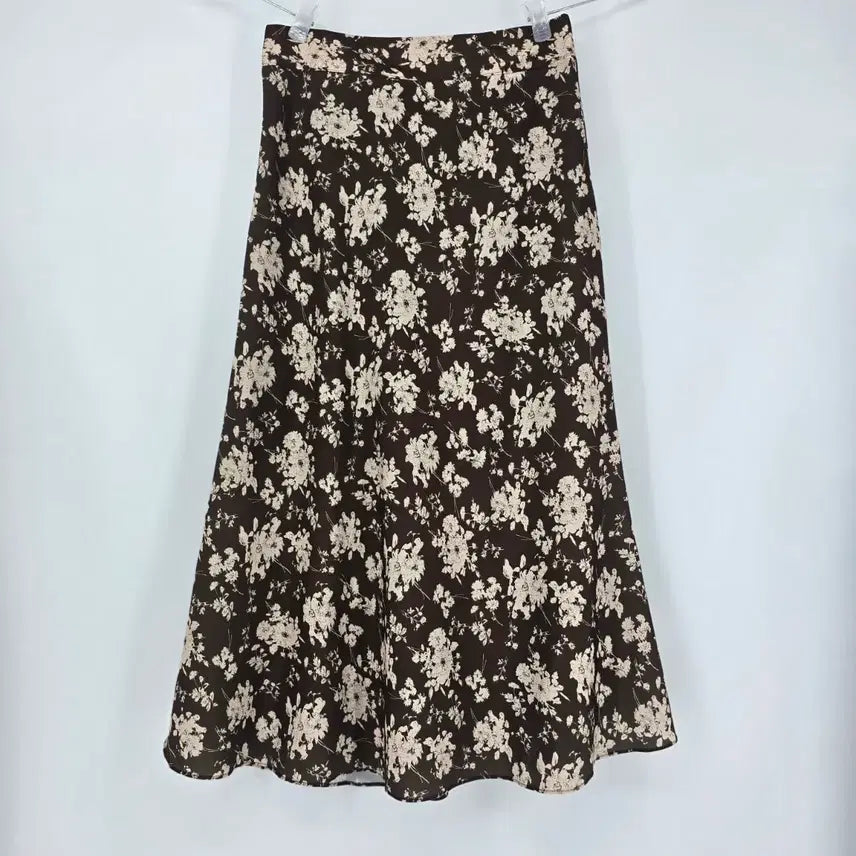 [BUNJANG] Floral Pattern Long Skirt M Size / 플라워 패턴 롱 스커트 M