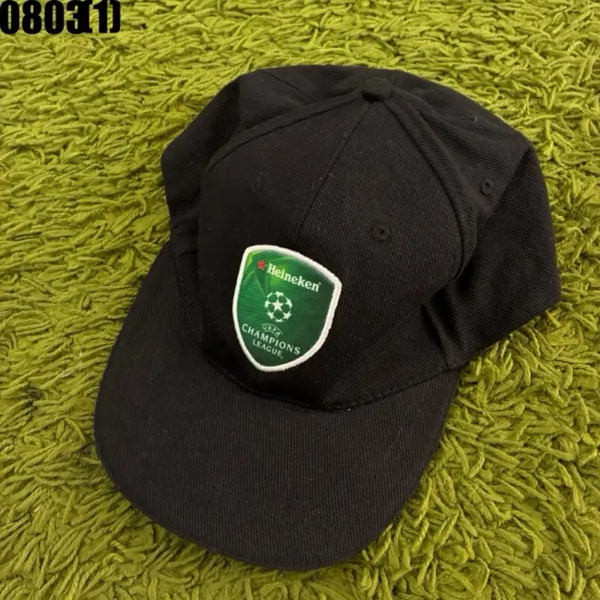 [BUNJANG] Heineken Champions League Black Ball Cap / 하이네켄 챔피언스리그 블랙 볼캡