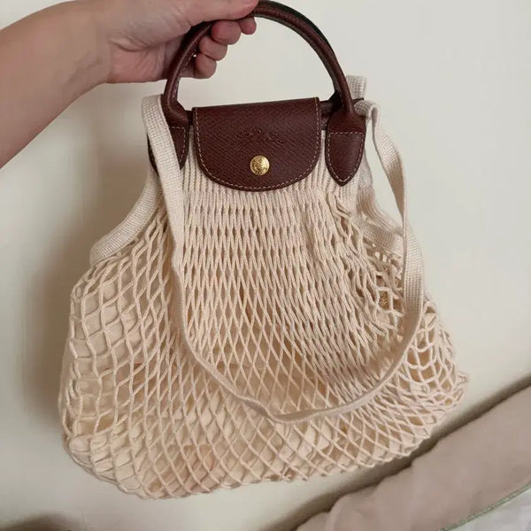 [BUNJANG] Longchamp Le Pliage Filet Top Handle Bag (Longchamp Net Bag) / 롱샴 르 플리아쥬 필레 탑핸들백 (롱샴 네트백)
