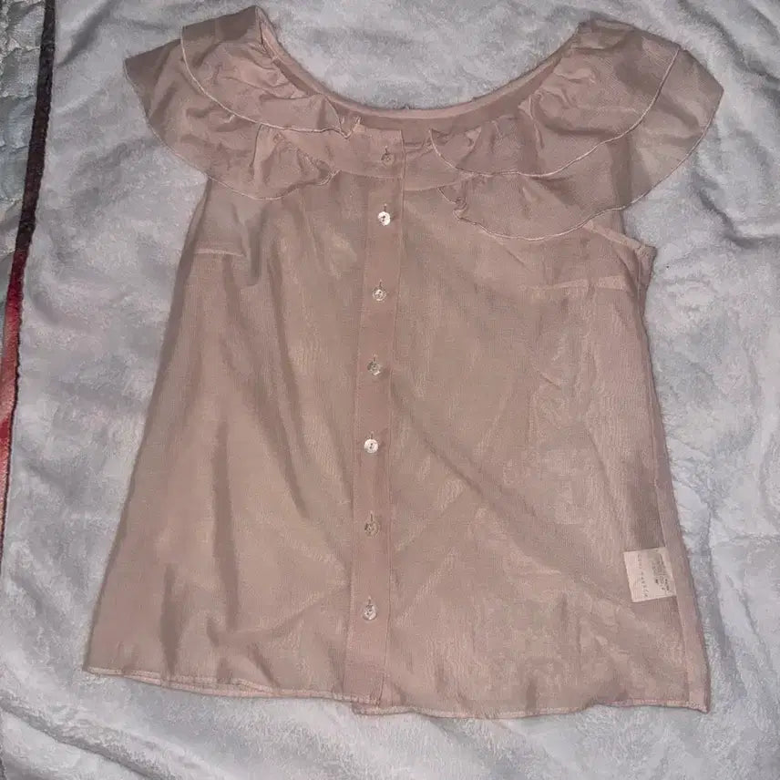 [BUNJANG] Vintage Mori Girl Fairy Pink Blouse / 빈티지 모리걸 페어리 핑크 블라우스