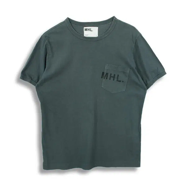 [BUNJANG] Margaret Howell Cotton Pocket Logo Short Sleeve T-Shirt (Women's L) / 마가렛호웰 (WOMEN - L) 코튼 포켓 로고 반팔 티셔츠