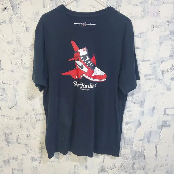 [BUNJANG] Nike Air Jordan Printed T-Shirt XL / 나이키 에어조던 프린팅 반팔 티셔츠 XL