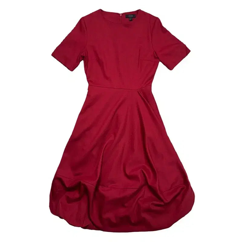 [BUNJANG] COS Balloon Style Dress Red / COS 벌룬 스타일 원피스 레드