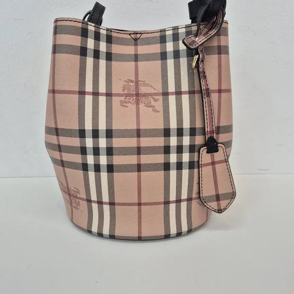 [BUNJANG] Burberry Haymarket Check Small Bucket Bag / [중고명품 럭스올 울산점] 버버리 론 헤이마켓 체크 스몰 버킷백 40571581