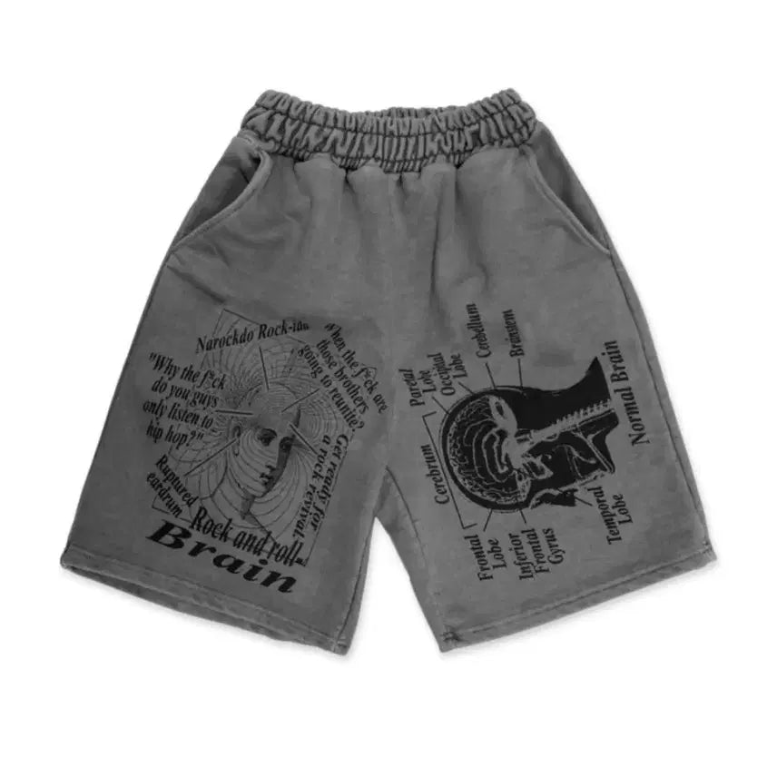 [BUNJANG] D.F.Club Rovers Rock N Roll Brain Bermuda Pants 2 / 디파이클럽로버스 락앤롤브레인 버뮤다팬츠 2