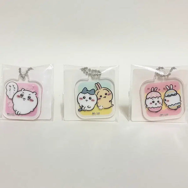 [BUNJANG] Chiikawa Acrylic Keyring Set / 치이카와 아크릴 키링 (3개 다 드려요)