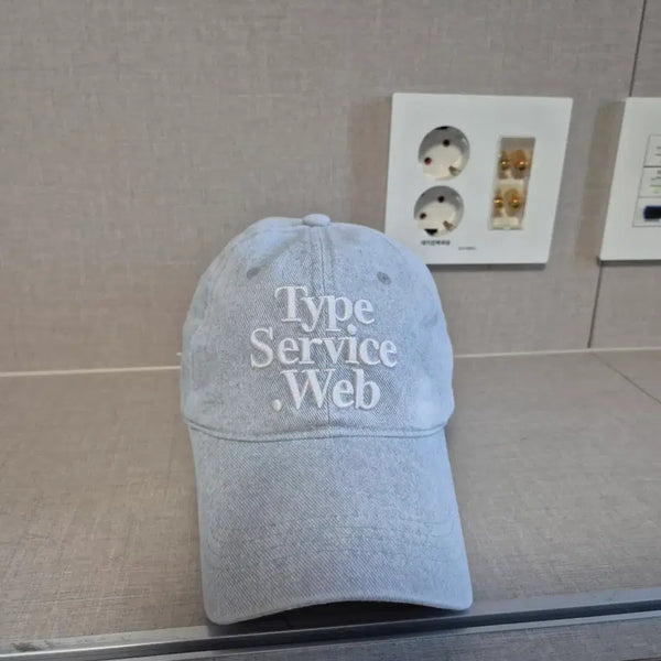 [BUNJANG] Typeservice Unisex Denim Ball Cap Ice Blue / 프리)타입서비스 공용 데님 볼캡 아이스블루