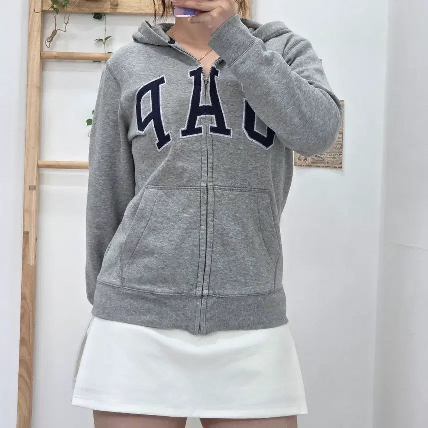 [BUNJANG] GAP Kids Grey Zip-Up Hoodie XL / [프립]XL/GAP 갭키즈 후드 집업 그레이