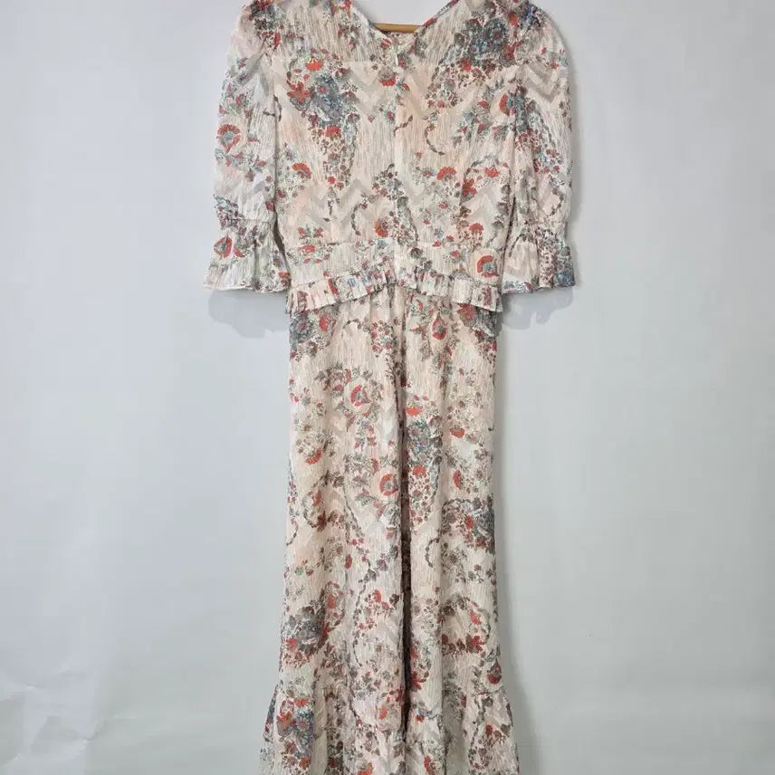 [BUNJANG] It MICHAA Puff Sleeve Floral Long Dress / 잇미샤 퍼프소매 원피스