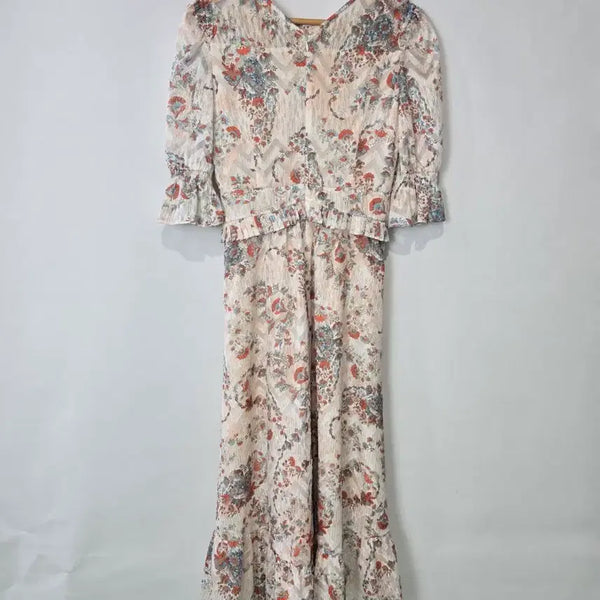 [BUNJANG] It MICHAA Puff Sleeve Floral Long Dress / 잇미샤 퍼프소매 원피스