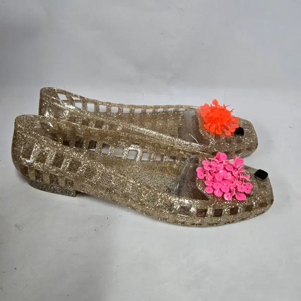 [BUNJANG] Heavenly Jelly Glitter Jelly Shoes Gold / 헤븐리젤리 글리터 젤리슈즈 골드 240