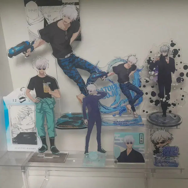 [BUNJANG] Jujutsu Kaisen Satoru Gojo Acrylic Stand & Photocard Holder Bundle Set / 8종 일괄) 주술회전 고죠 사토루 아크릴 스탠드, 포카 홀더