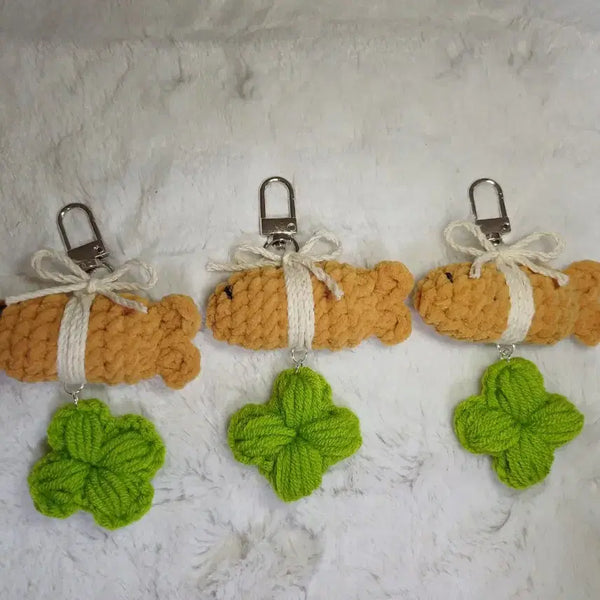 [BUNJANG] Miniature Dried Pollock Knit Keychain / 미니사이즈 명태 뜨개키링