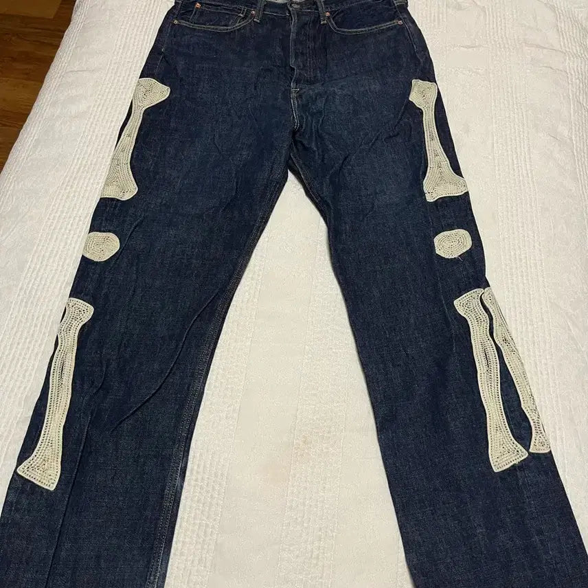 [BUNJANG] Kapital Bone Denim Jeans (Size 34) / 캐피탈 본 데님 팝니다(34)