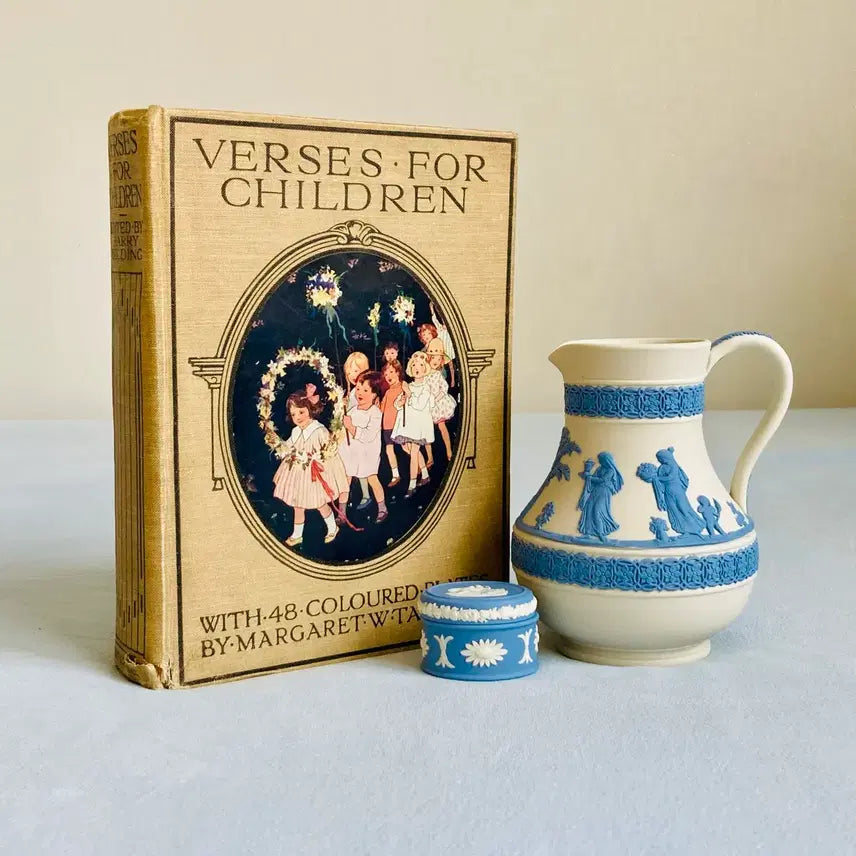 [BUNJANG] 1920s Antique English "Verses for Children" Illustrated Book by Margaret W. Tarrant / 1920년대 영국 엔틱 판화 아동문학 도서 Verses for Children