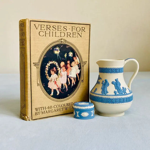 [BUNJANG] 1920s Antique English "Verses for Children" Illustrated Book by Margaret W. Tarrant / 1920년대 영국 엔틱 판화 아동문학 도서 Verses for Children