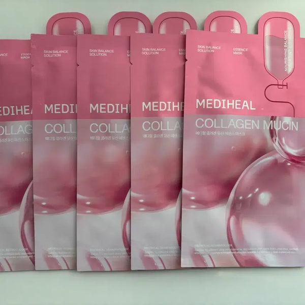 [BUNJANG] Mediheal Collagen Mucin Essence Mask 10 Sheets / 메디힐 콜라겐 뮤신 에센스 마스크 10개(반값택배 무료)