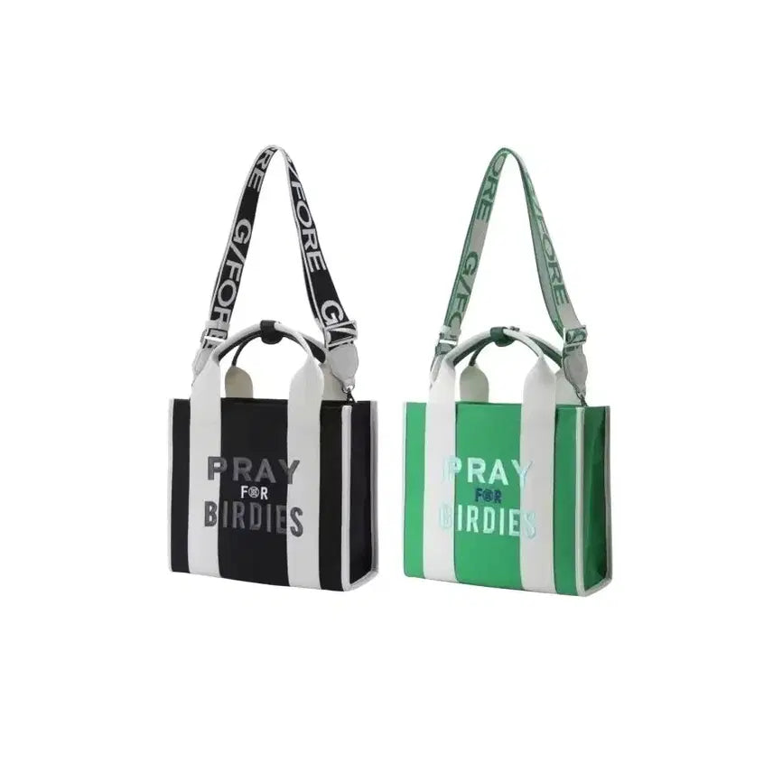 [BUNJANG] G/FORE Square Embroidered Golf Crossbody Tote Bag / 지포어 사각 자수골프  크로스백 토트백