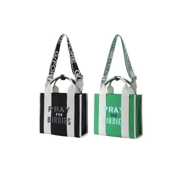 [BUNJANG] G/FORE Square Embroidered Golf Crossbody Tote Bag / 지포어 사각 자수골프  크로스백 토트백