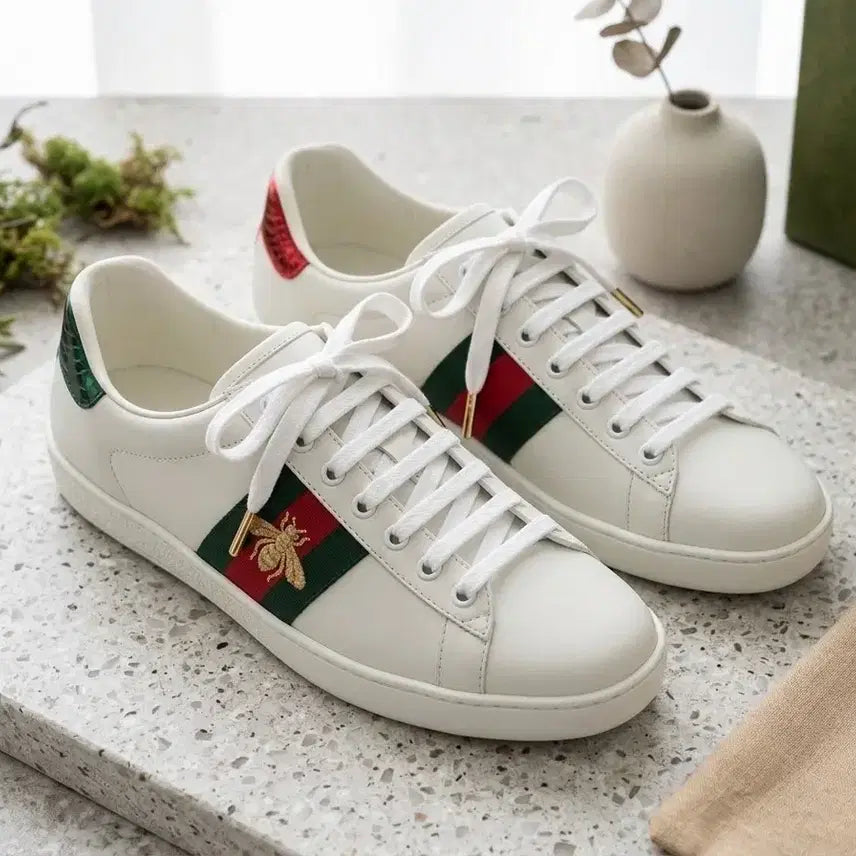 [BUNJANG] Gucci Ace Bee Embroidery Sneakers / [정품] 구찌 에이스 꿀벌 자수 스니커즈 (백화점 130만)