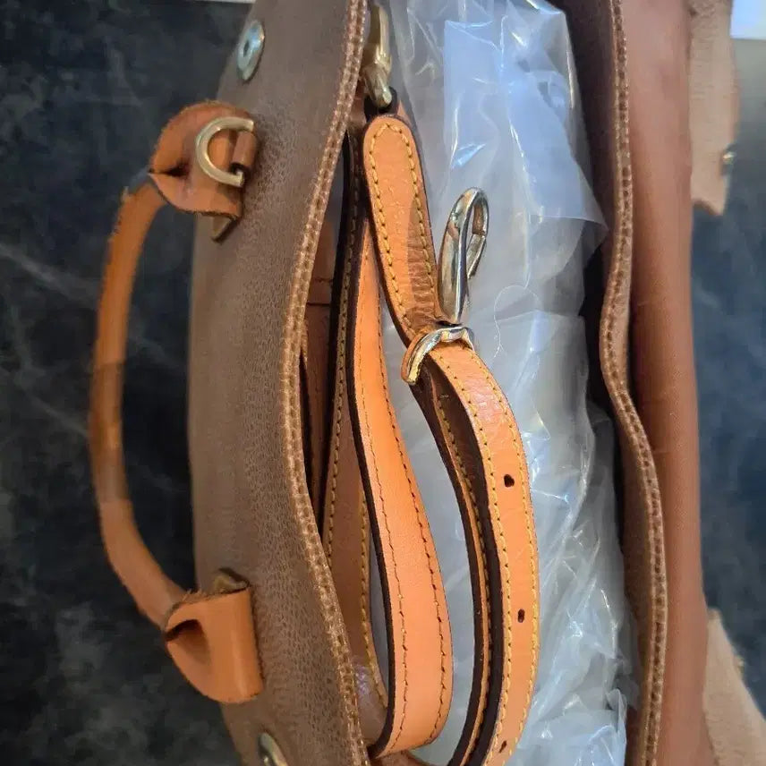 [BUNJANG] BRICS Brown Tote Shoulder Bag / 브릭스브라운토드.숄더백