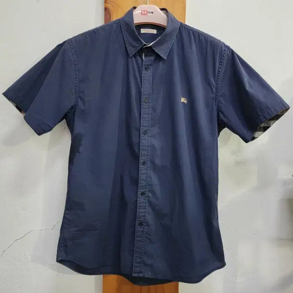 [BUNJANG] Burberry Brit Men's Nova Check Panel Short Sleeve Shirt XL / [버버리 브릿] 남성 노바체크 배색 반팔 셔츠 XL