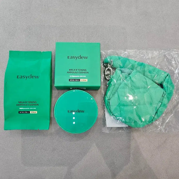 [BUNJANG] EasyDew Mela-B Toning Ampoule Cushion SPF50+ PA+++ (23 Warm Beige) Set - Sealed / [미개봉]이지듀 앰플 쿠션 23호 set