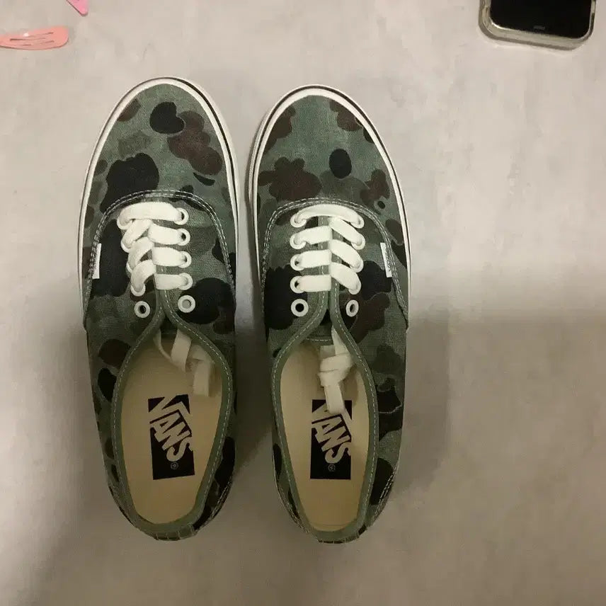 [BUNJANG] Vans Authentic 44 DX Duck Camo Green / 반스 lx 어센틱 44 덕카모 그린 8.5