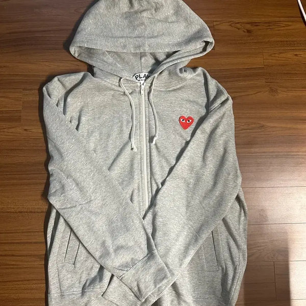 [BUNJANG] Comme des Garçons Hoodie Grey L Size New / [미착용] 꼼데가르송 후드집업 L사이즈 그레이 새제품