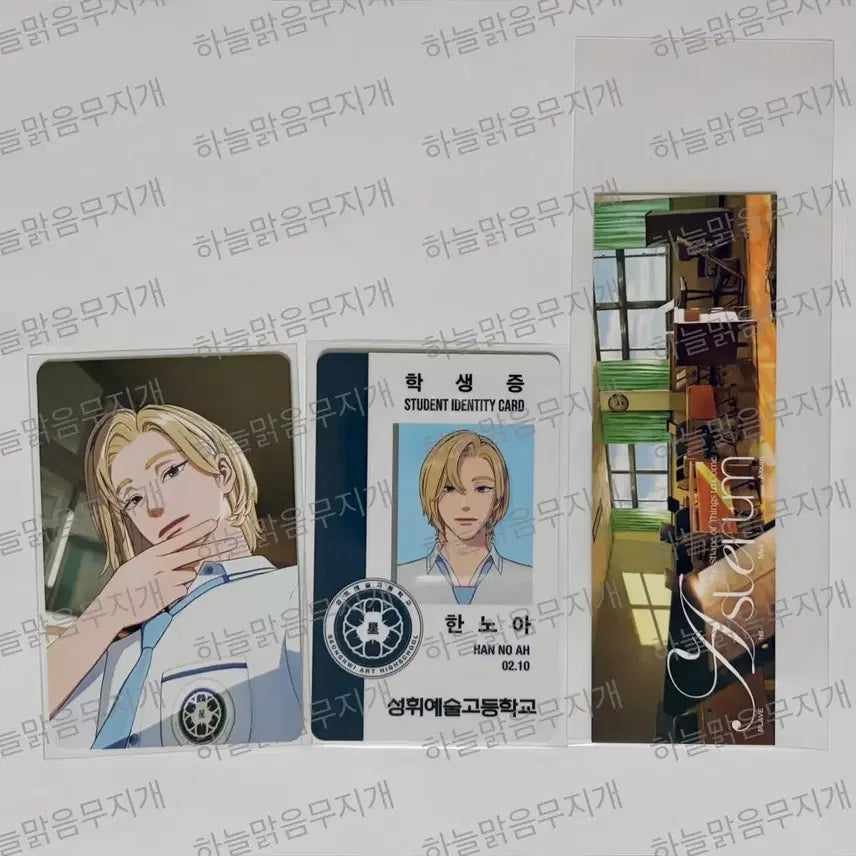 [BUNJANG] PLAVE 6th Summer Noah Photocard Student ID Bookmark Set / 플레이브 여섯번째 여름 육여름 포카 학생증 책갈피 노아 세트