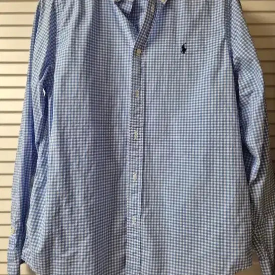 [BUNJANG] Polo Ralph Lauren Gingham Check Shirt XL/TG Blue / 폴로 랄프로렌 깅엄 체크 셔츠 XL/TG 블루
