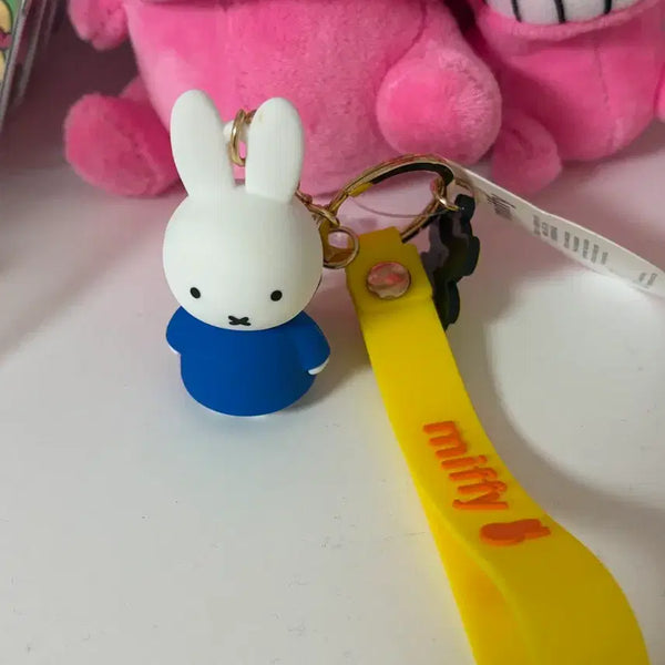 [BUNJANG] Miffy Character Figure Keychain Yellow / 미피 피규어 키링 옐로